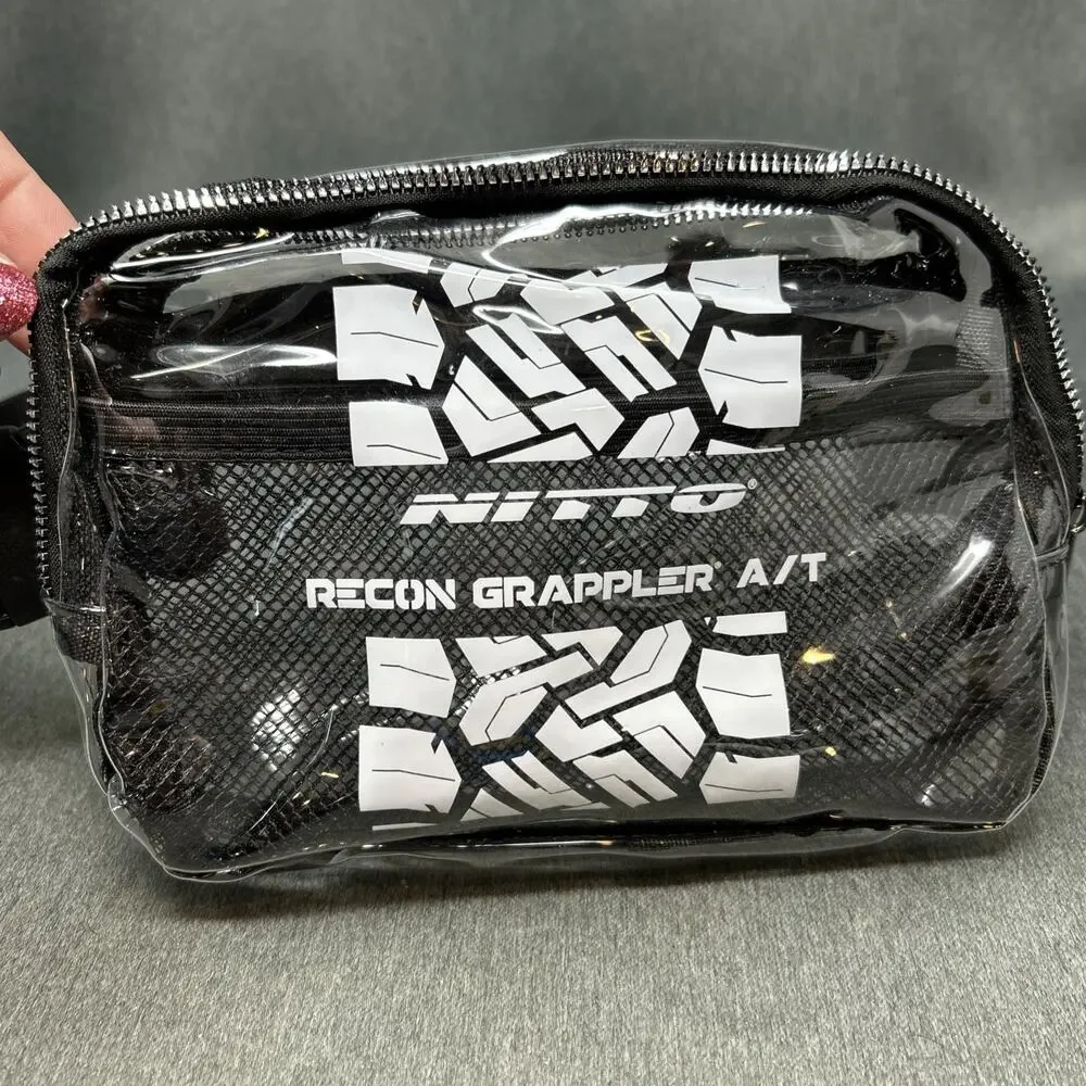 Nitto Recon Grappler AT Clear Hip Sack Fanny Pack Adjustable Belt Stadium Bag